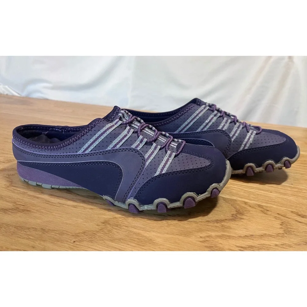 Vintage Avon Walk Sneakers Size Womens 8 Purple Bungee Slip On Gorpcore